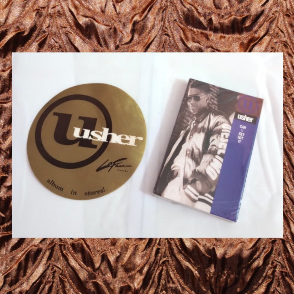 Usher Debute Single: Can U Get With It & Debut Sticker! [Tape Version]